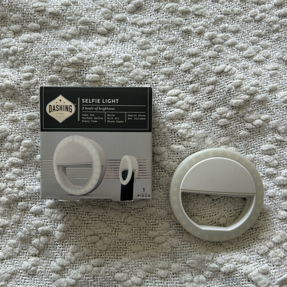 SET OF 2 Dashing White Selfie/Reading Light Clips